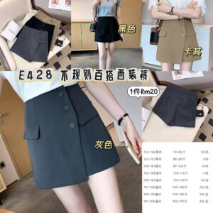 E428 不规则百搭西装裤 *4XL