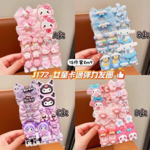 J172 女童卡通弹力发圈