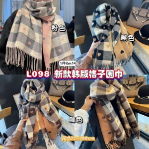 L098 新款韩版格子围巾