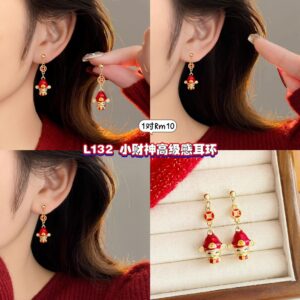 L132 小财神高级感耳环