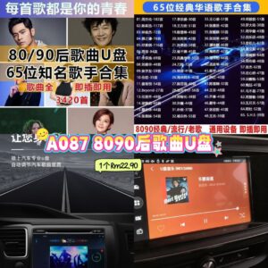 A087 8090后歌曲U盘