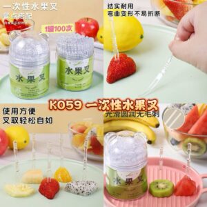 K059 一次性水果叉 (1罐)