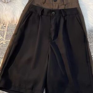 纯色西装短裤（黑色-L码）