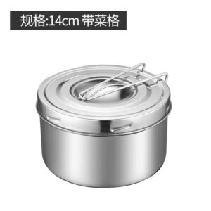不锈钢圆形便当盒