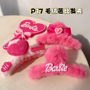 P17 毛绒芭比发夹*款式随机