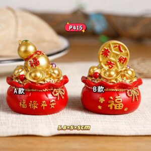 P415 吉祥可爱聚宝盆