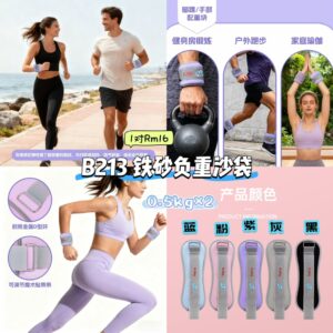 B213 铁砂负重沙袋 (1对)