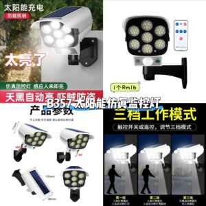 B357 太阳能仿真监控灯 💰1个Rm16