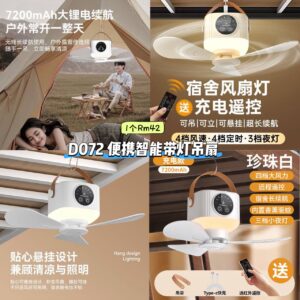 D072 便携智能带灯吊扇