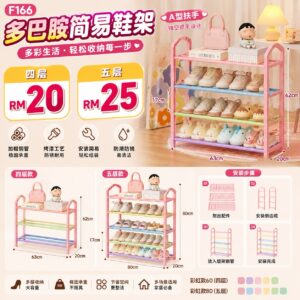 F166 多巴胺简易鞋架