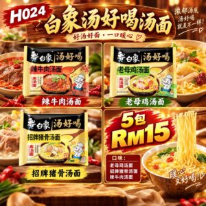 H024 白象汤好喝汤面 （1套5包）
